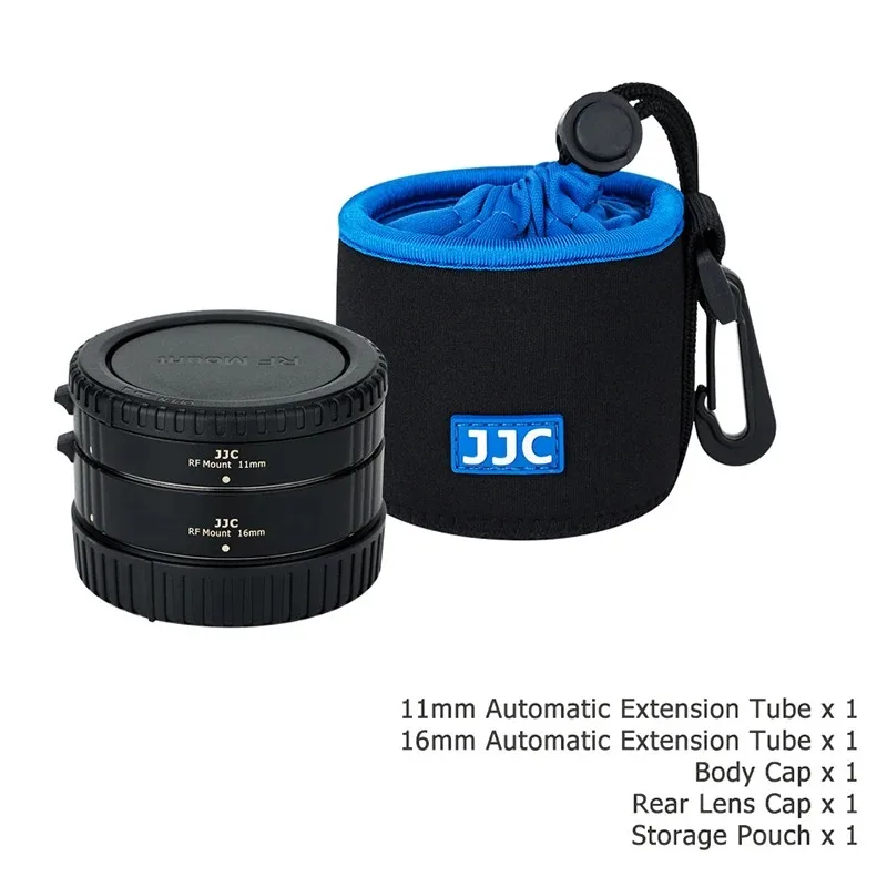 JJC RF Mount Auto Focus Macro Extension Tube Ring Set для Canon R50 R7 R8 R5 R6 R10 EOS R RP R3 R6 Mark II R100 RF Mount Len