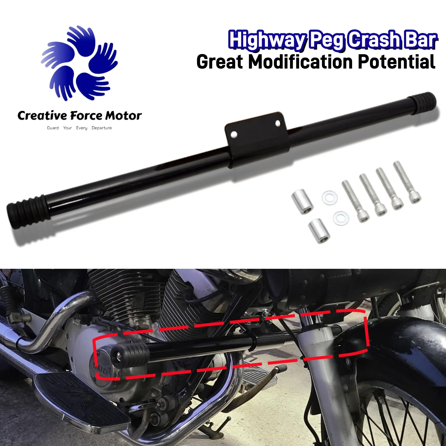 

Engine Guard Front Crash Bar Motorcycles Bumper Highway Foot Pegs For Harley Softail Low Rider S ST FXLRS FXLRST 2022-2023