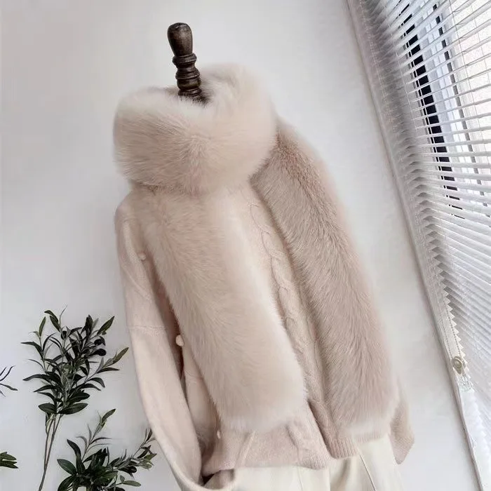 2024 Faux Fur Long Scarf For Women Men 180cm Luxury Wraps Shawl Thick Fluffy Ladies Neck Warmer Muffler Party Fashion Fur Decor