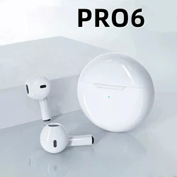 Air pro6 bluetoothヘッドセット,twsワイヤレスヘッドセット,イヤポッド,イヤフォン