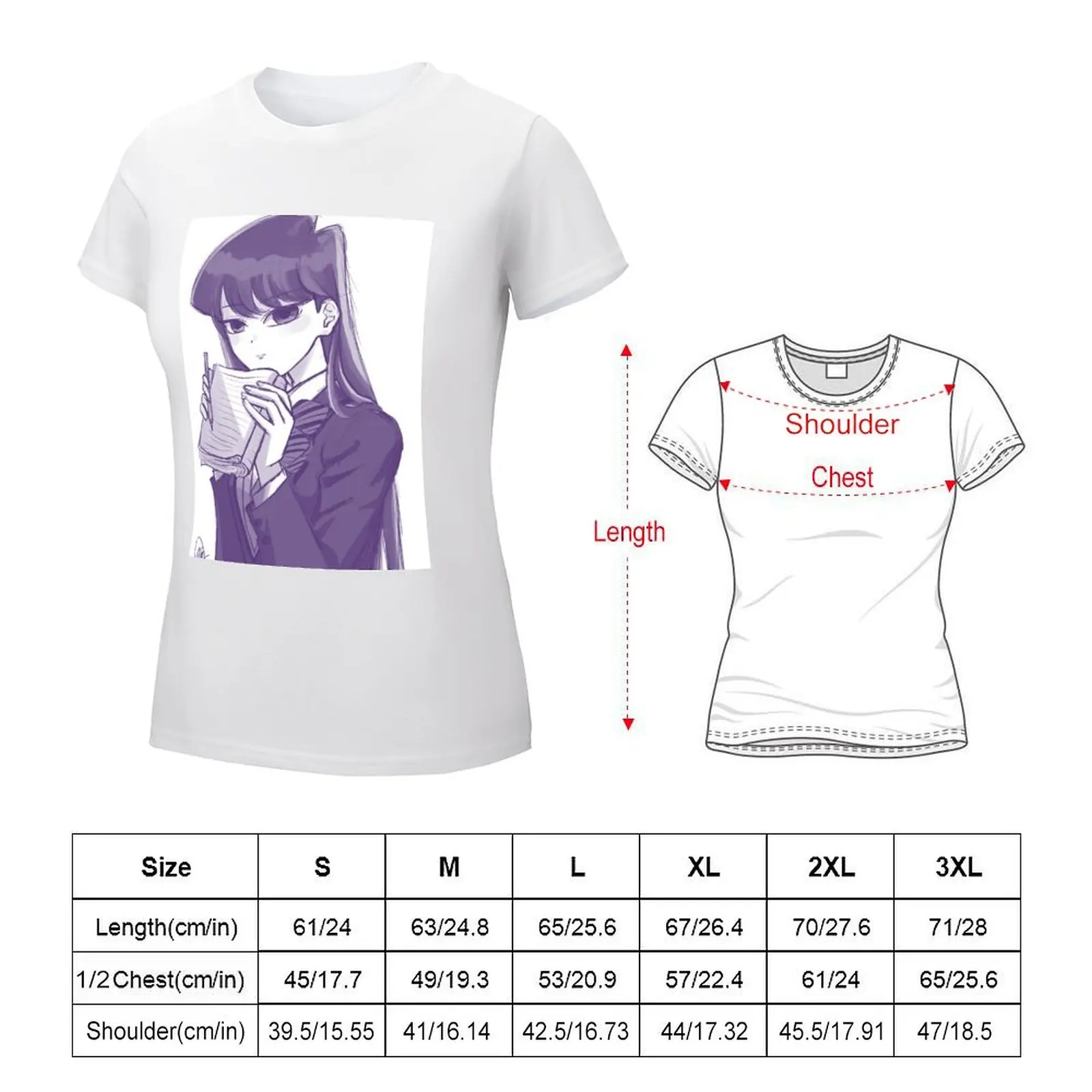 Komi Can't Communicate T-shirt Short sleeve tee tops t shirts for Women graphic