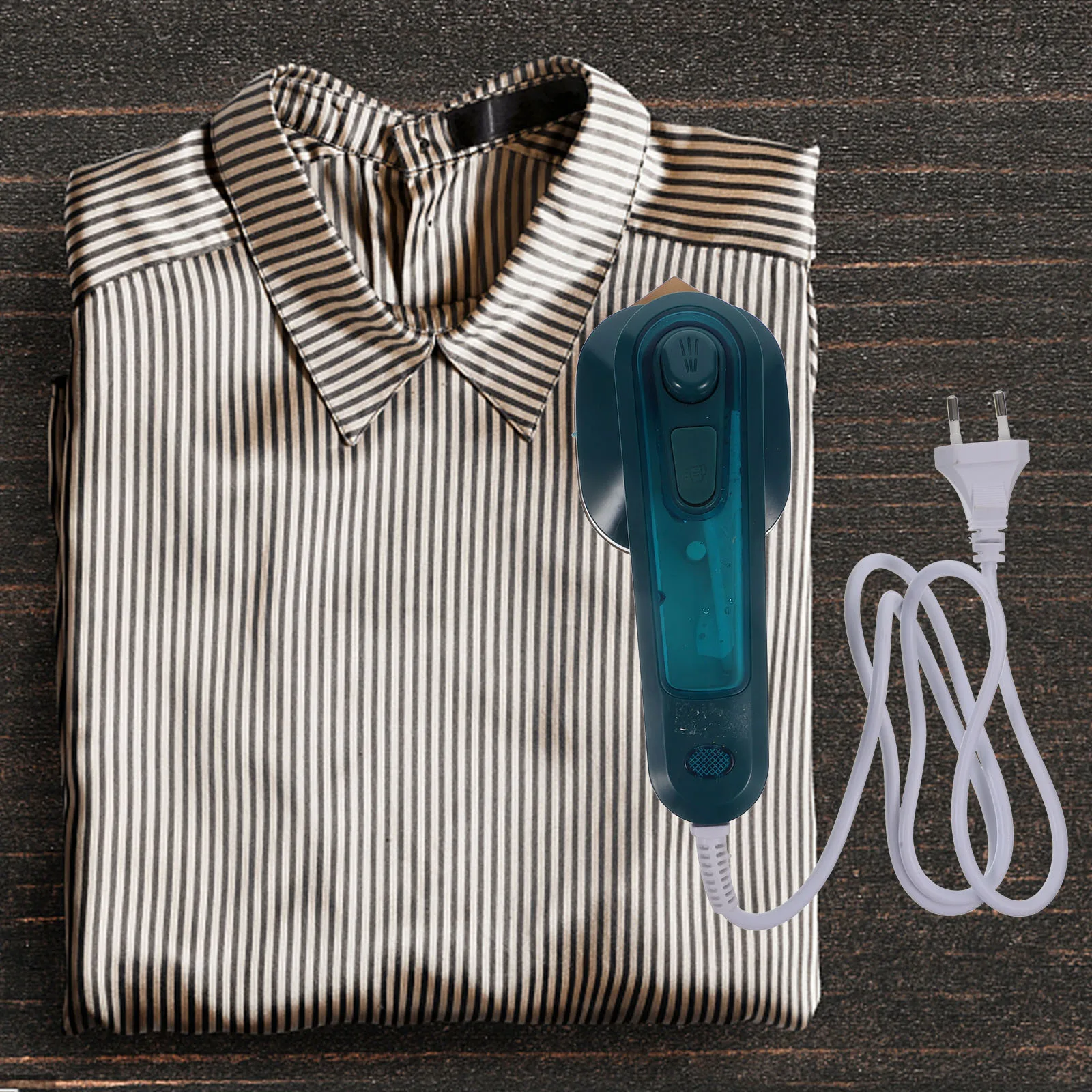 

Handheld Steamer Portable Electric Iron Travel Clothes for Household Dark Green Clothing