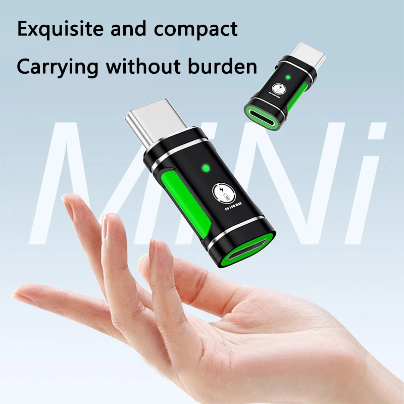 

LED Display OTG Adapter PD 30W Fast Charging USB C Male TO IOS Female OTG Connector for iPhone 15 Samsung Xiaomi Huawei Redmi