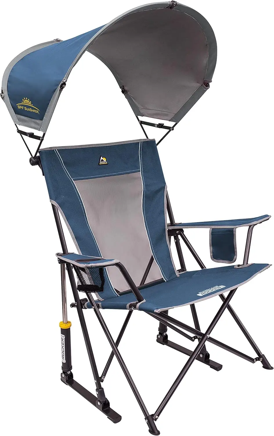 

Sunshade Rocker Outdoor Rocking Chair with Canopy