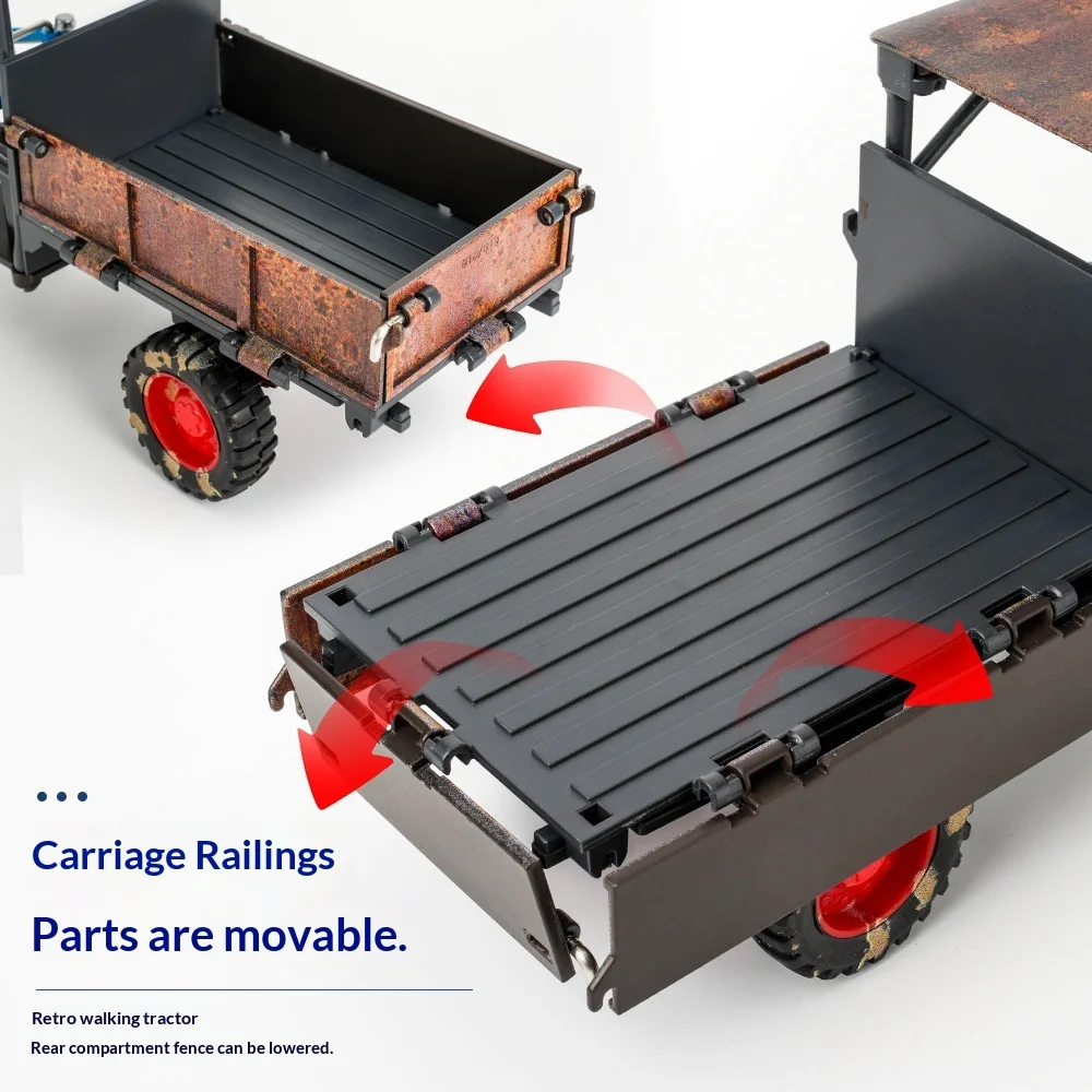 الرجعية يده جرار سبيكة لعبة مجسمة مع الصوت والضوء مجموعة خمر حلية هدية عيد الأطفال للأعمار 14 + #3