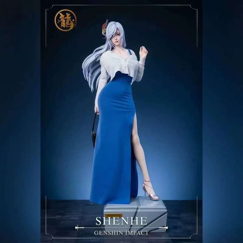 

Genshin Impact Shenhe Stepmother Dress 47cm Gk Figure Beautiful Girl Anime Statue Large Desktop Ornament Collectible Model Gifts