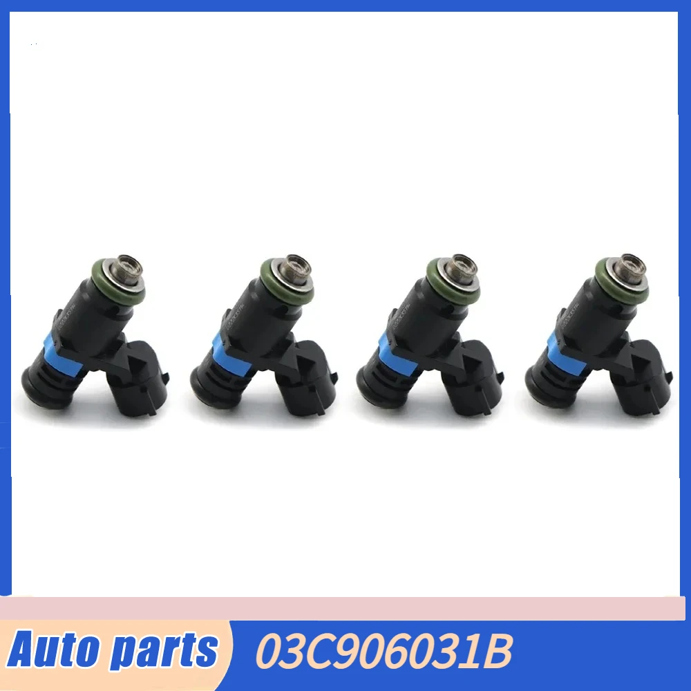 4PCS NEUE 03C906031B Hochwertige Auto-Kraftstoffeinspritzdüsen passend für Skoda Octavia Superb 1.6 für Volkswagen Polo 1.6