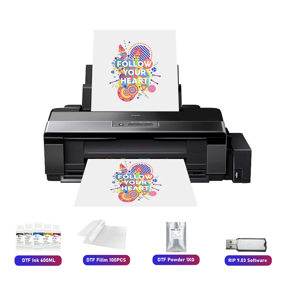 Top A3 impresora dtf For Epson l1800 dtf printer Directly To Film heat transfers for clothing t shirt printing machine