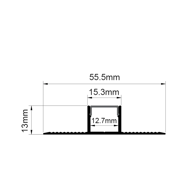 Lampu Led Linear langit-langit tanpa batas, lampu Led Linear langit-langit 55.5x13mm
