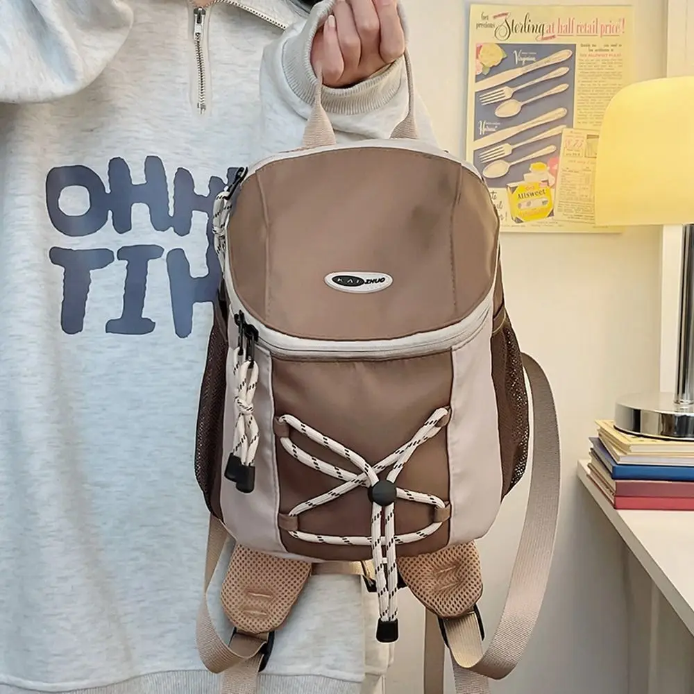 

Fashion Lightweight Mountaineering Bag Drawstring Convenient Men Backpack Casual Nylon School Bag Travel