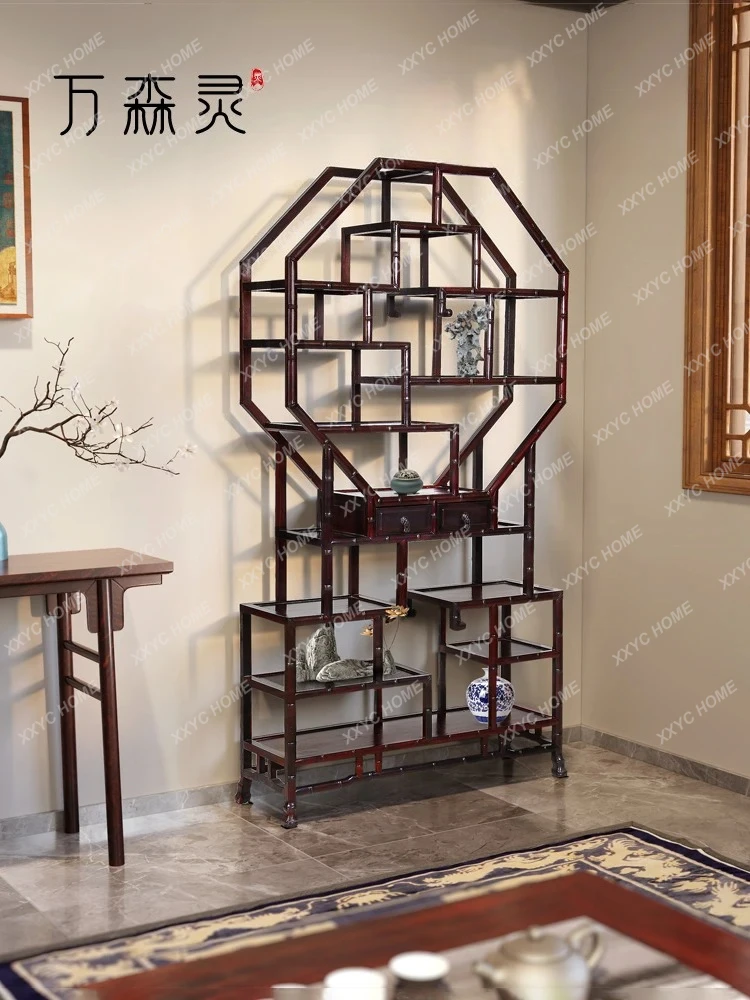 Chinese Simple Retro Ornaments Teapot Stand Chinese Design Storage Rack