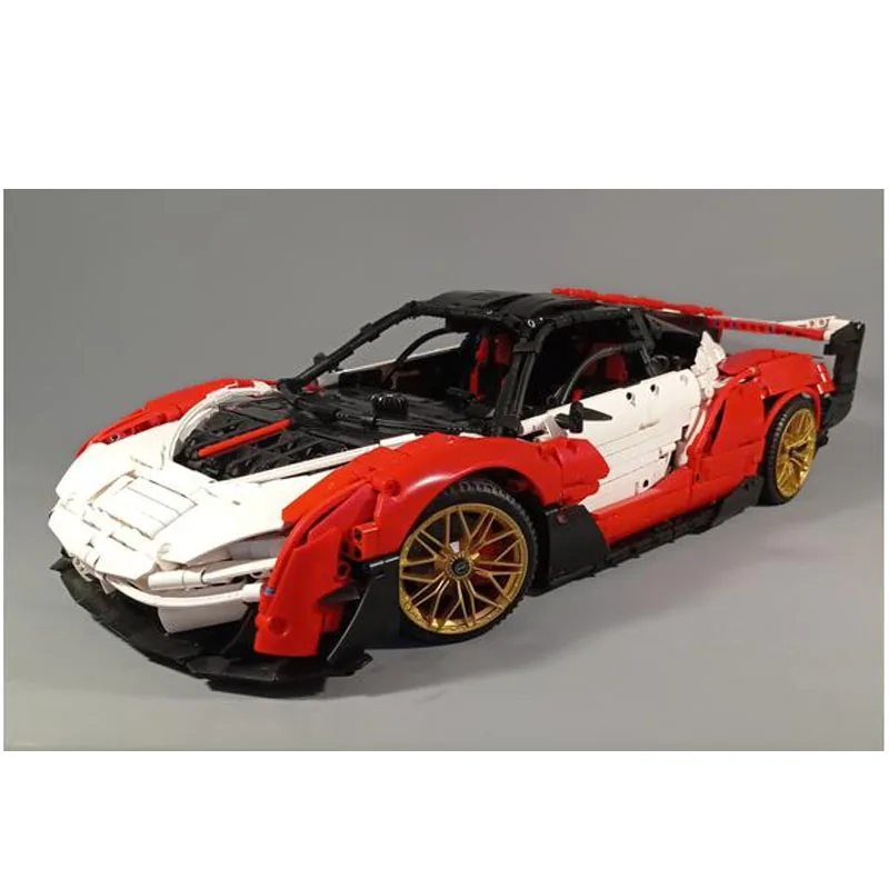 Bloques de construcción para niños, juguete de ladrillos para armar Super 1:8 Roadster, ideal para regalo de cumpleaños, código MOC-144737, compatible con 3816 piezas