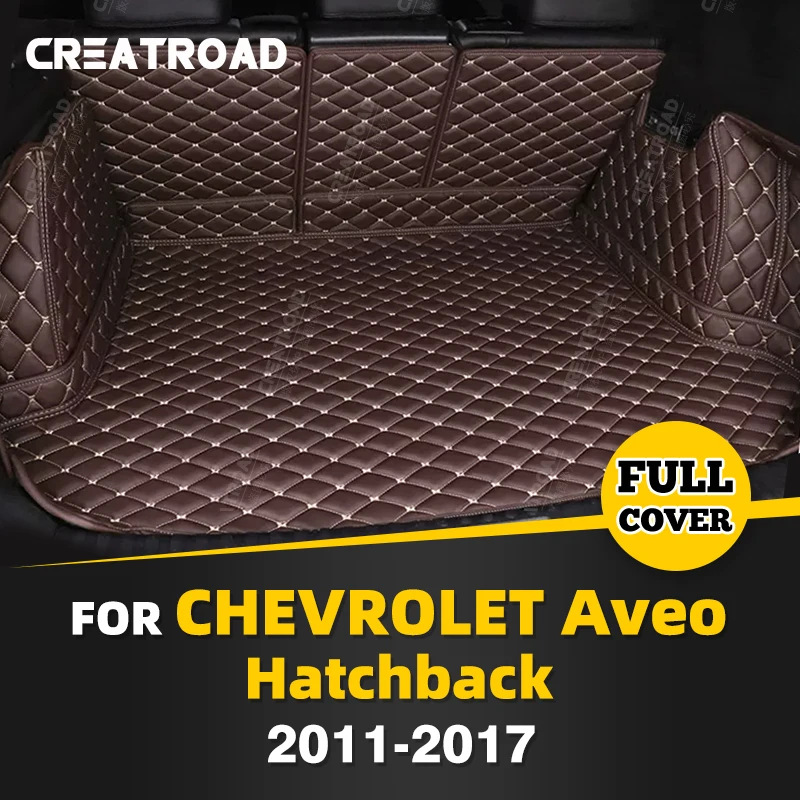 

Коврик для багажника с полным покрытием для Chevrolet AVEO Hatchback 2011-2017, 16, 15, 14, 13, 12, чехол для багажника автомобиля, протектор салона, аксессуары