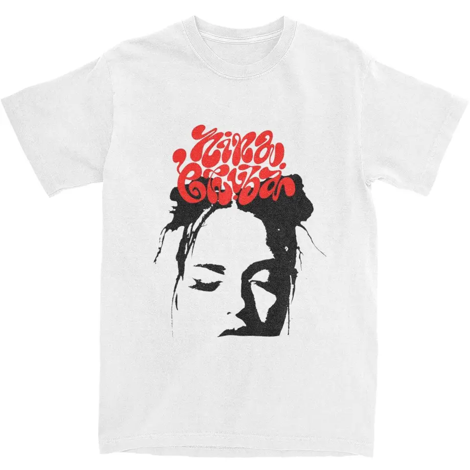 NiNa ツアー 半袖Tシャツ Camiseta con estampado con dibujo de Nina Chuba Tour para hombre y