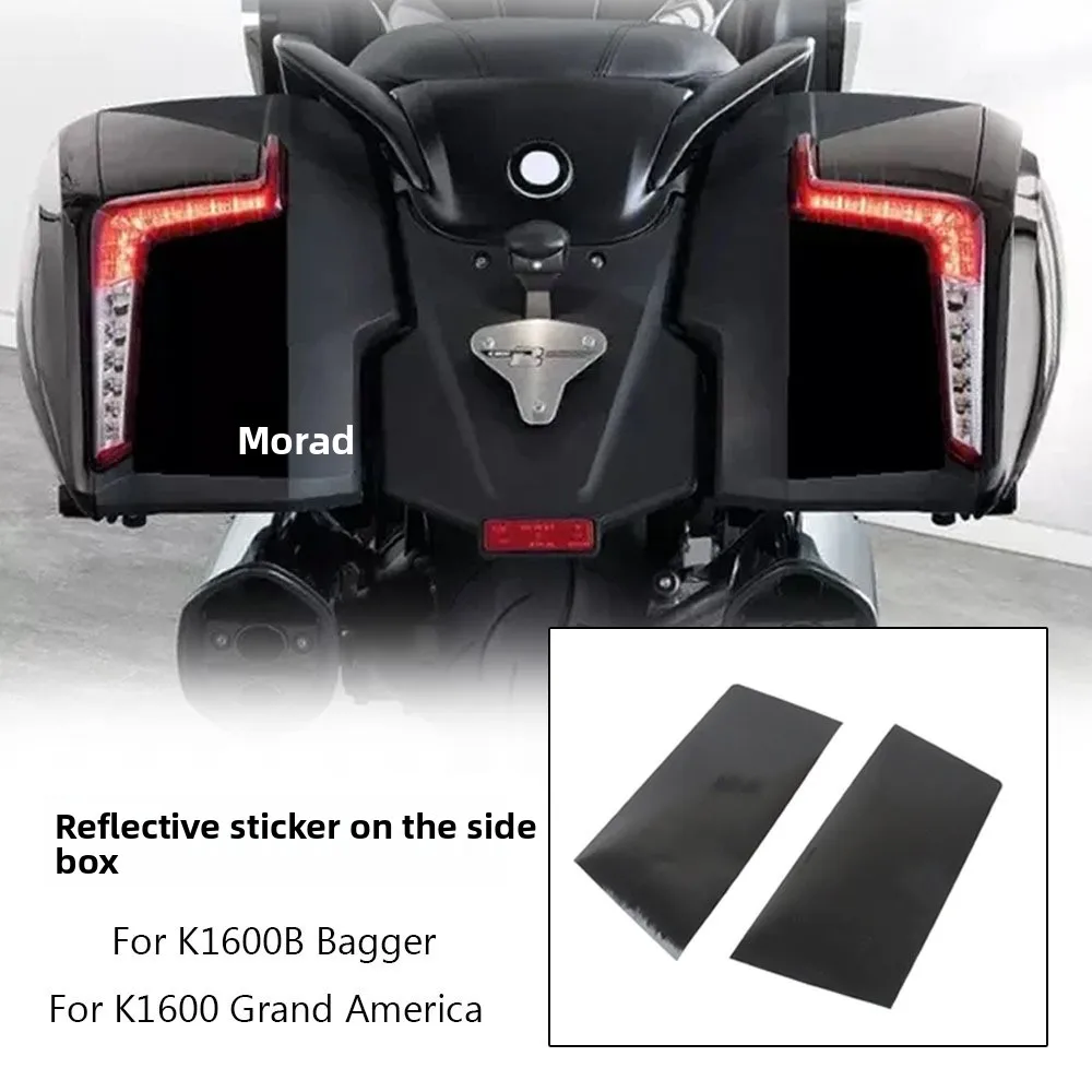 

For BMW K1600B K1600 Grand America Motorcycle Side Box Reflective Sticker Black
