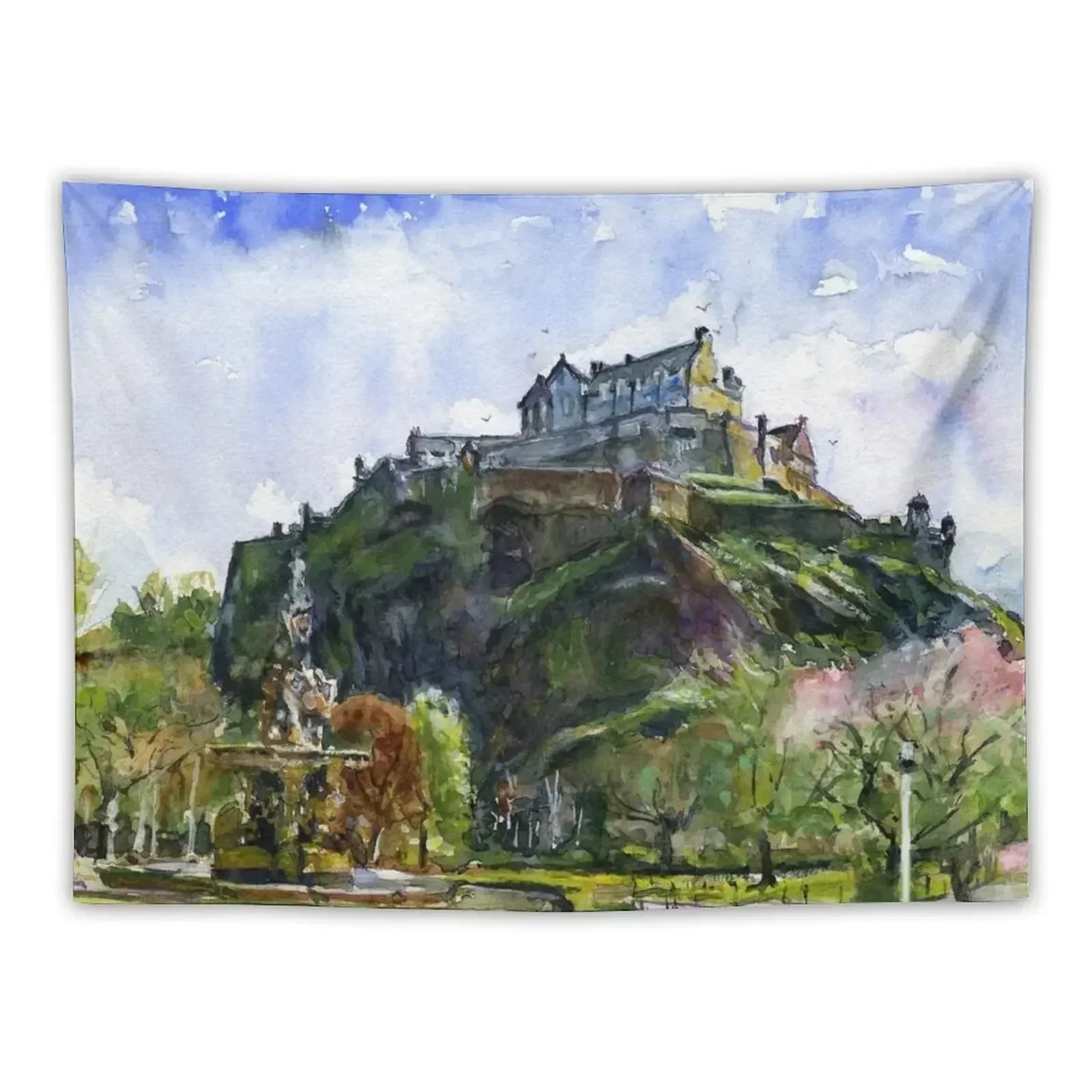 

Edinburgh Castle Scotland Tapestry Outdoor Decor Room Decor Cute Home Decorations Tapestry