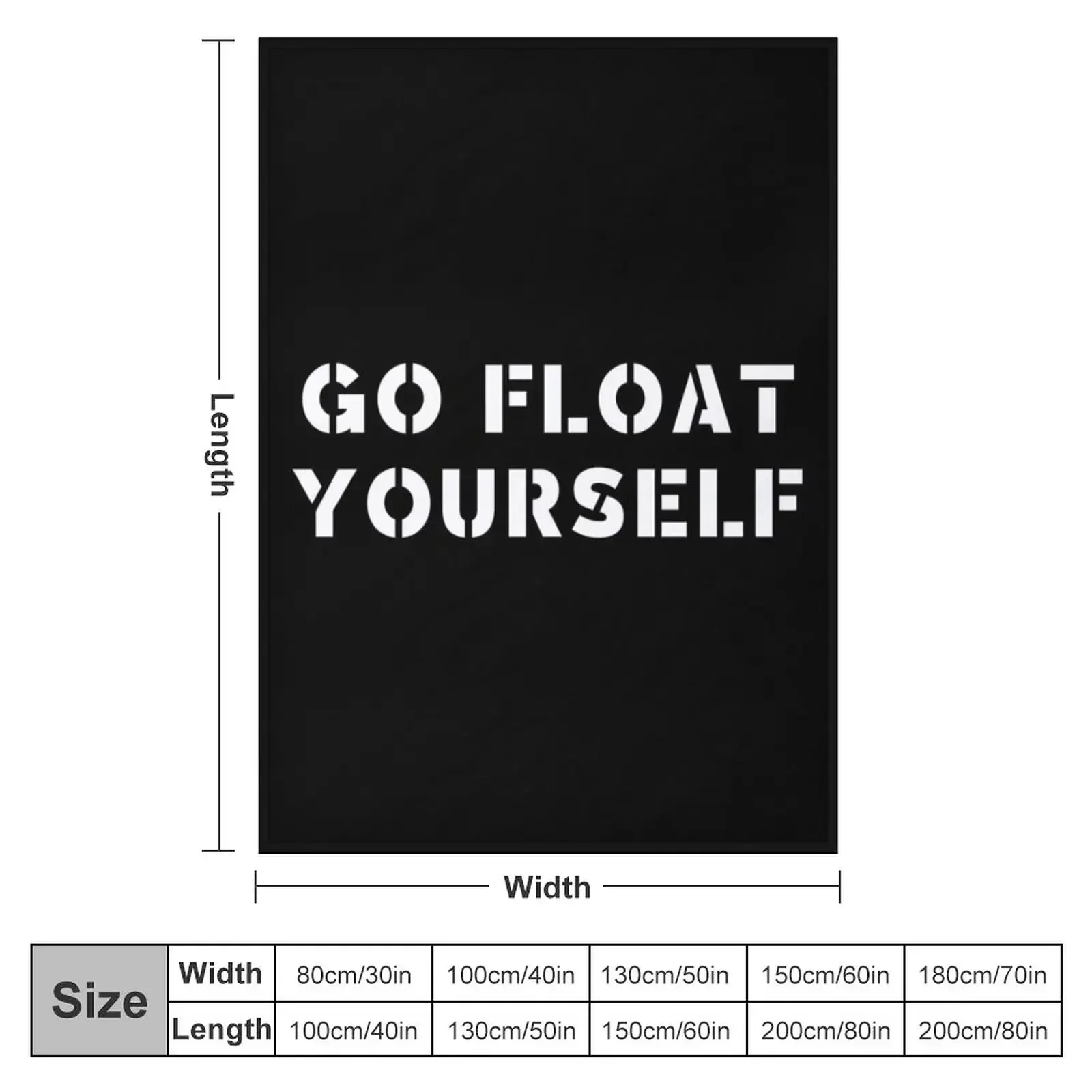 Go float yourself Throw Blanket Beach Luxury St Large Designers Blankets