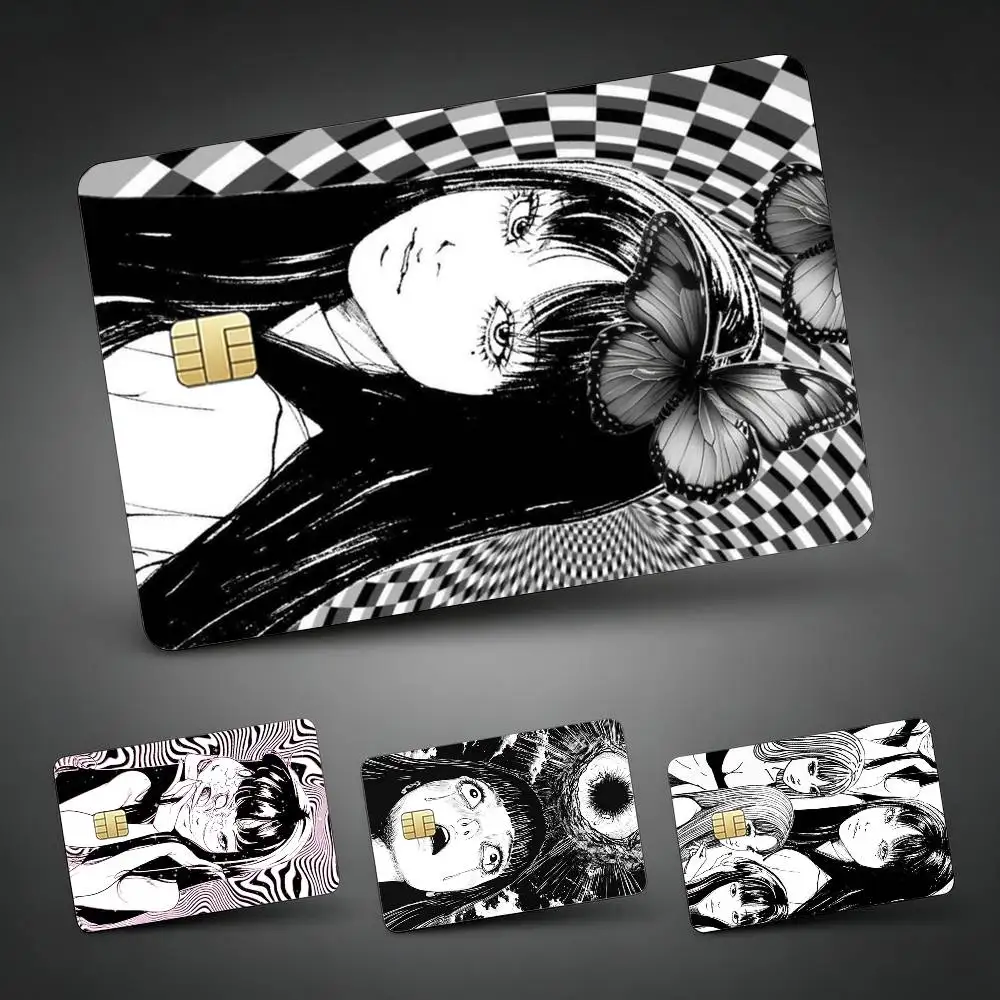 

T-Tomie Junji Ito Credit Card Skin Stickers For VISA Bank Bus Metro Access Card Protective Film Cover Sticker