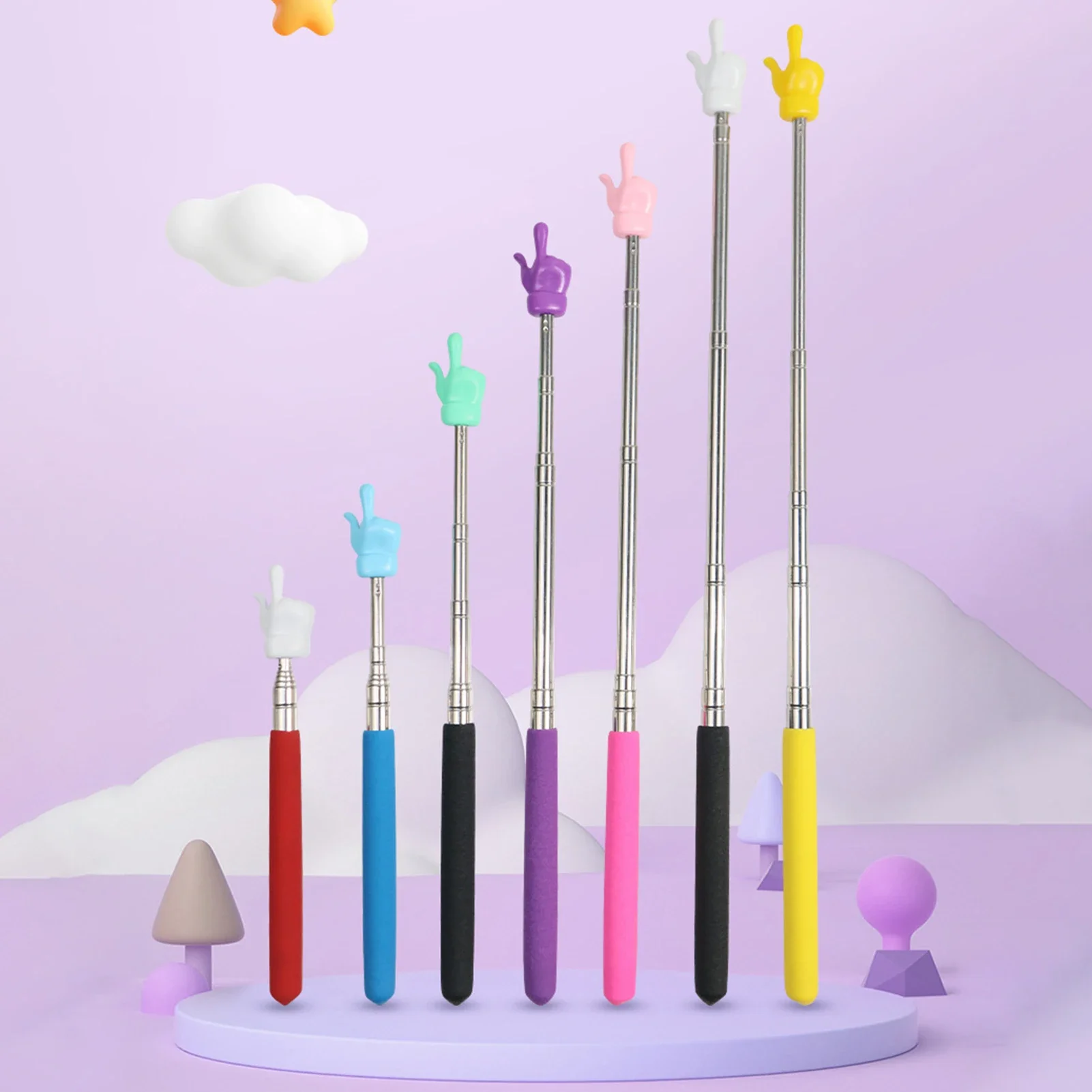 دليل قراءة الإصبع أدوات تعليمية لمرحلة ما قبل المدرسة عصي قابلة للسحب ألعاب تعليمية للتعلم للأطفال مؤشر السبورة البيضاء