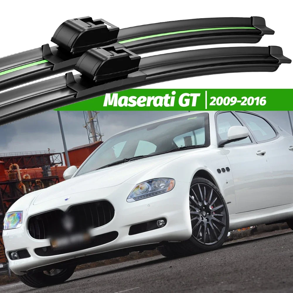 

For Maserati Maserati GT 2009-2016 2pcs Front Windshield Wiper Blades 2011 2012 2013 2014 2015 Windscreen Window Accessories