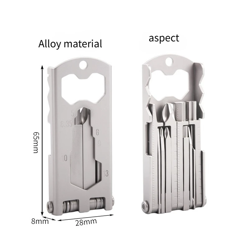 

New Outdoor Multi Functional 13 in 1 Folding Screwdriver Convenient Camping Hiking Stainless Steel EDC Combination Tool