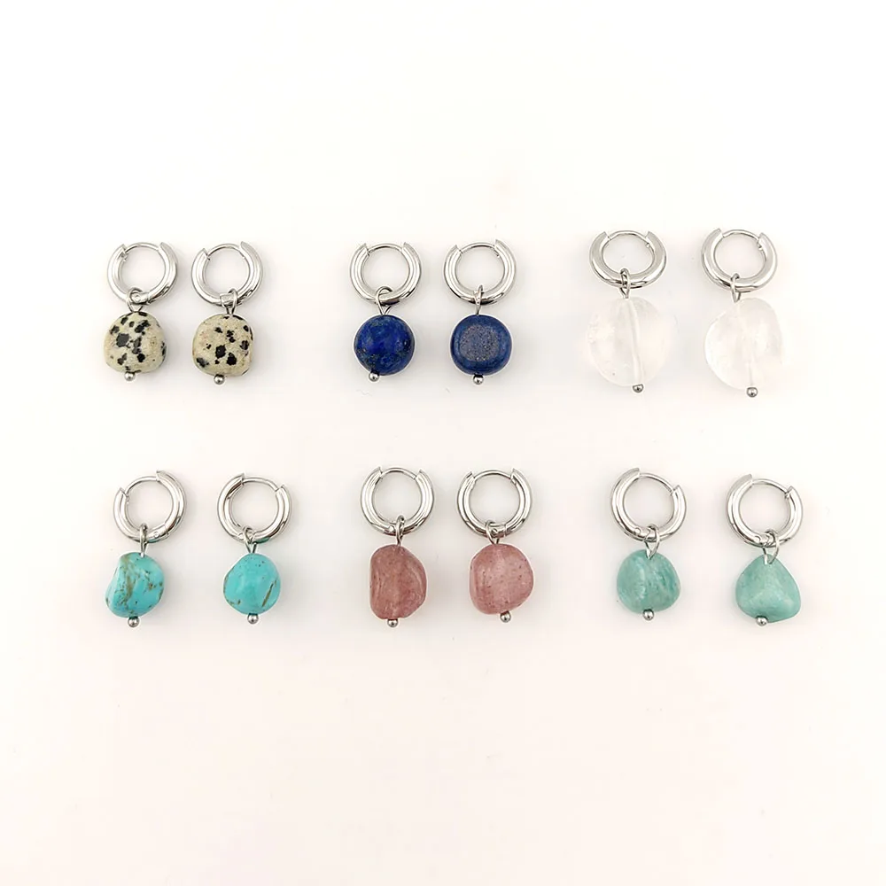 

Серьги с инкрустацией стразами, новые высококачественные серьги-кольца из нержавеющей стали, золотые и серебряные.