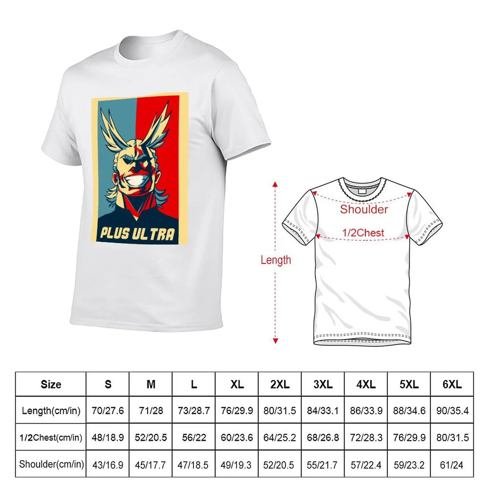 all might shepard fairey poster T-Shirt anime t shirts customizeds mens t shirts pack