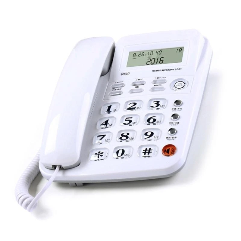 

U55B Fixed Line Telephone For Office Use With Large Number Pad And Call Identification