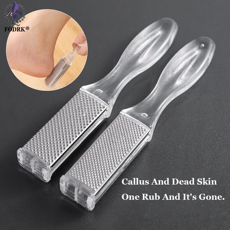 

Beauty Health Pedicure Foot Skin Care Hard Dead Skin Remove Plastic Stainless Steel Foot Rasp File Pedicure Exfoliating Tools