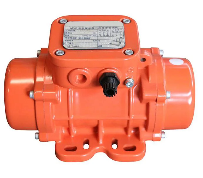 MOTORE VIBRATORE INDUSTRALE 2 POLI SERIE MVE per SILOS e HOPPER CONCRETE e COLOLLETTORE POLVERE e TAVOLO VIBRATORE