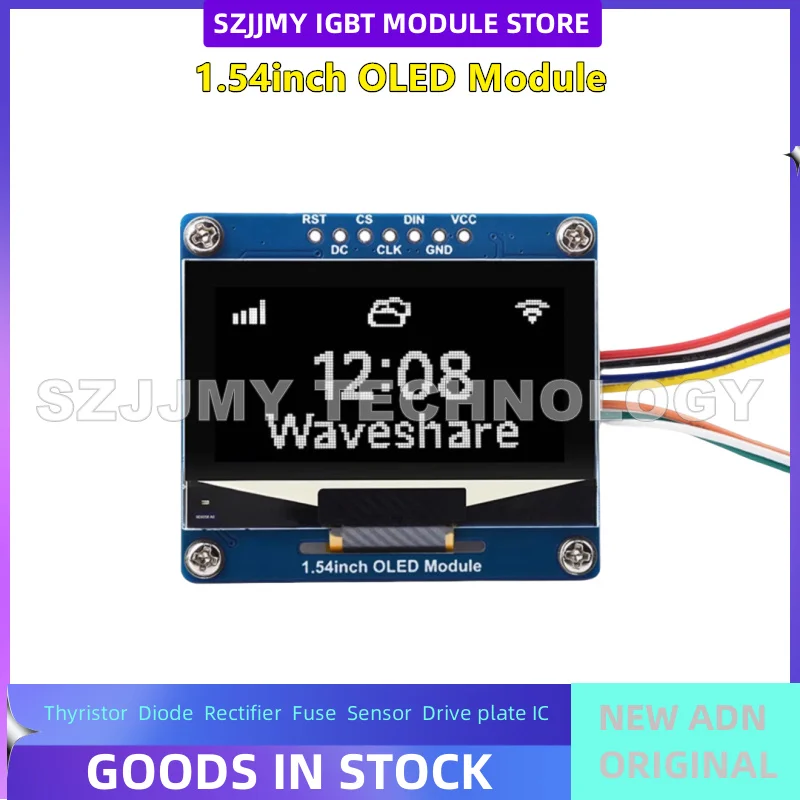 

1.54-inch OLED black and white/blue display module SSD1309 chip SPI/I2C communication NEW ORIGINAL IN STOCK