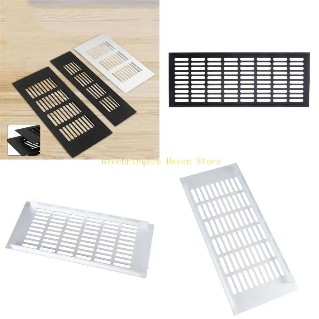 F68D Rectangles Louvered Grills Cover Aluminium Alloys Ventilations Grilles Air Vent Cover