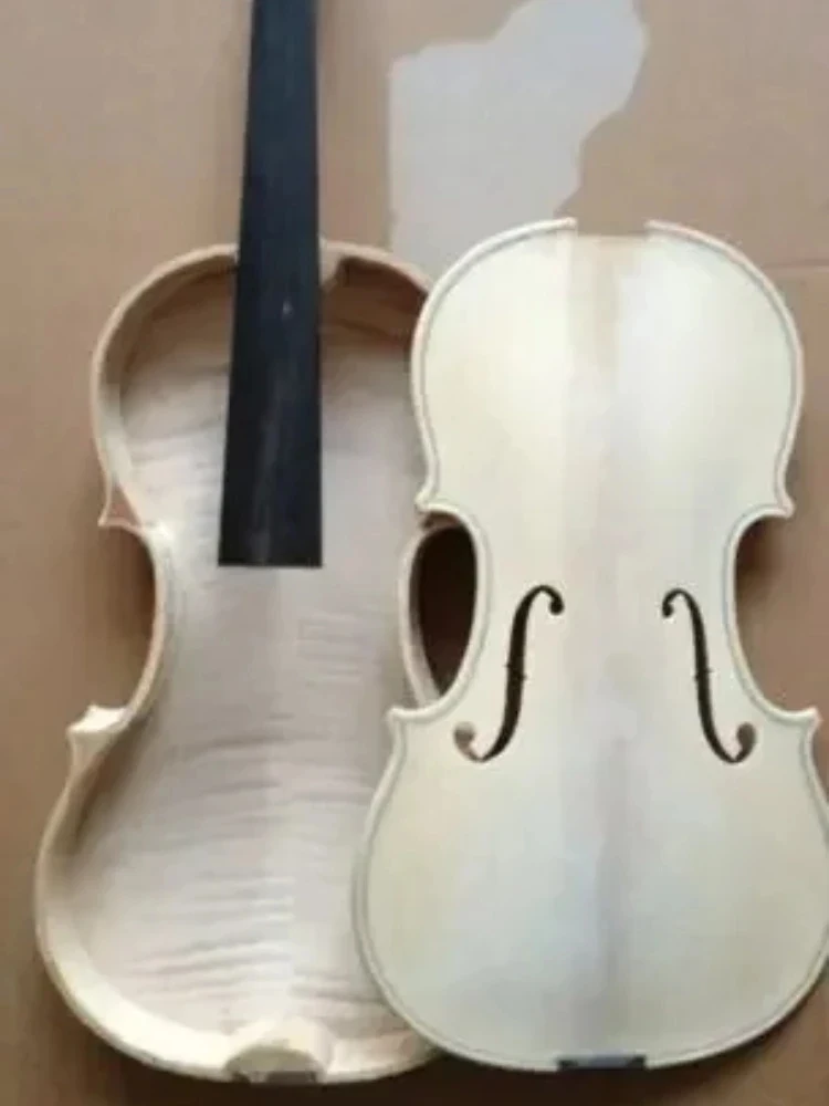 4/4 skrzypce ładne kopie "Laurentius Guadagnini" 1746 nielakierowane top & back unglue — zdjęcie 2