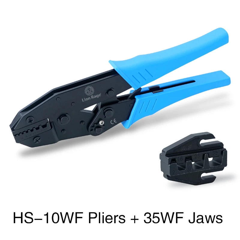 

Инструмент для обжима наконечников и втулок с храповым механизмом — профессиональный инструмент для обжима проводов с храповым механизмом HS-10WF 35WF