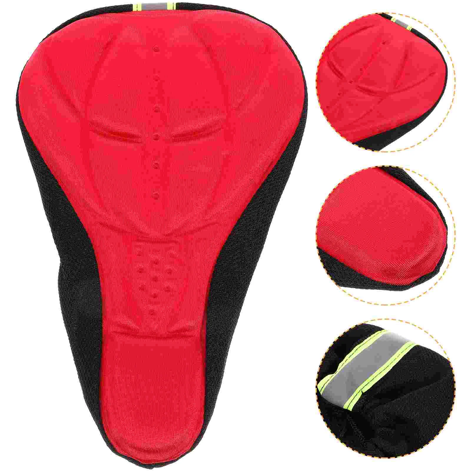 Ergonomic Bike Seat Cushion Narrow Front Sides Saddle Cover Upholstered Random Air Holes Hip Refreshing