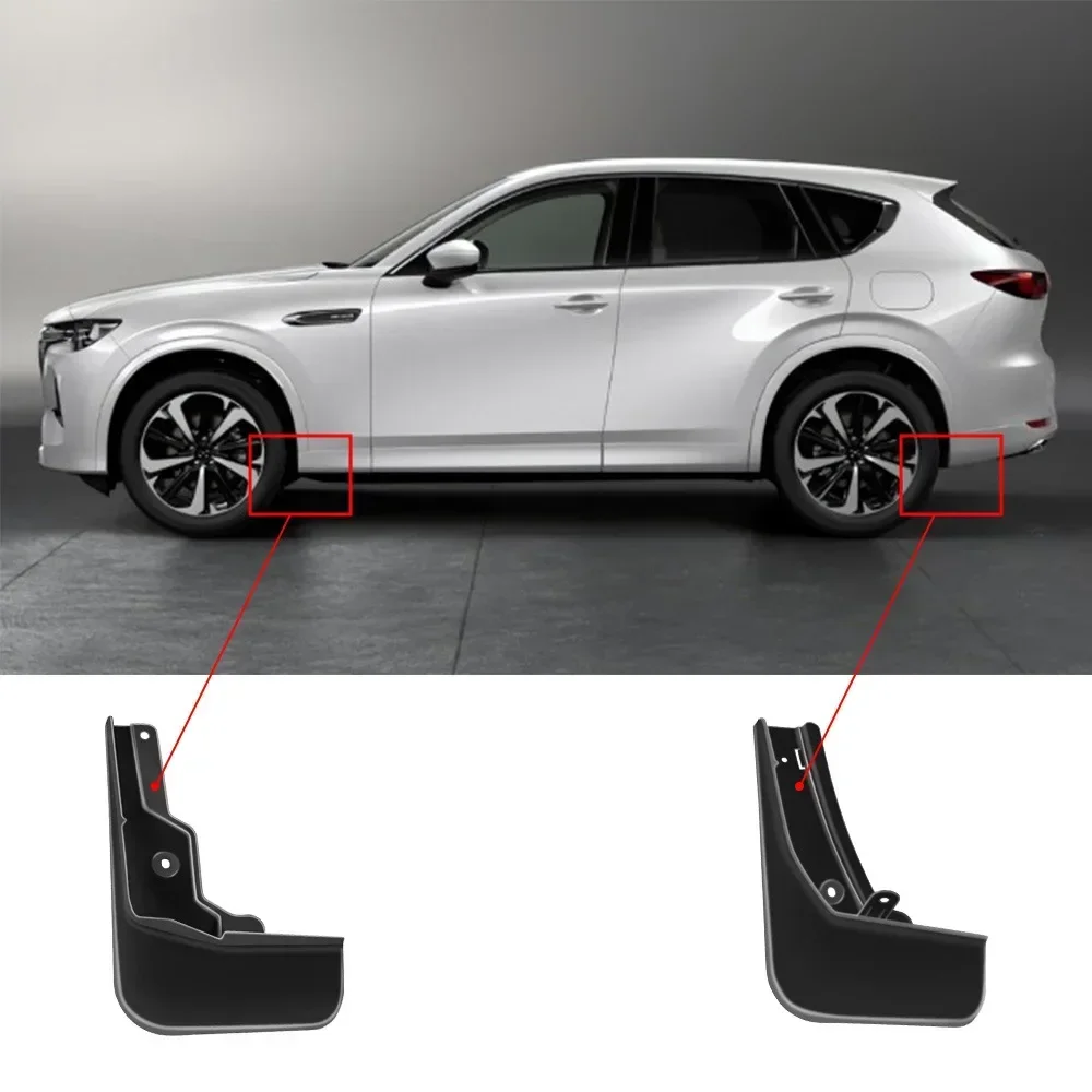Für Mazda CX-60 CX60 CX60 2022 2023 2024 ABS Kotflügel Schmutzfänger Kotflügel Schmutzfänger Spritzschutz Abdeckung Auto Zubehör