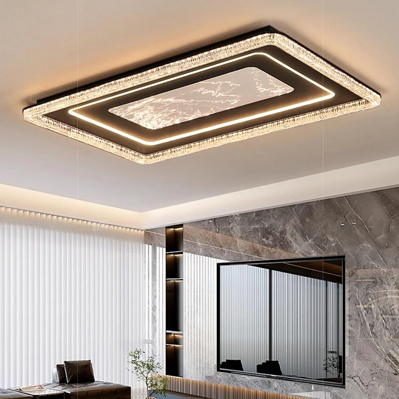 Modern Acrylic LED Ceiling Light Minimalist Flush Mount Smart Lamp Living Room Bedroom Home Decor