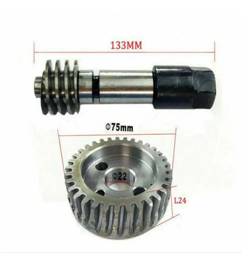 CNC Milling Machine Parts -Adjustable Worm +Turbine Gear For Bridgeport Mill Tool 2pcs