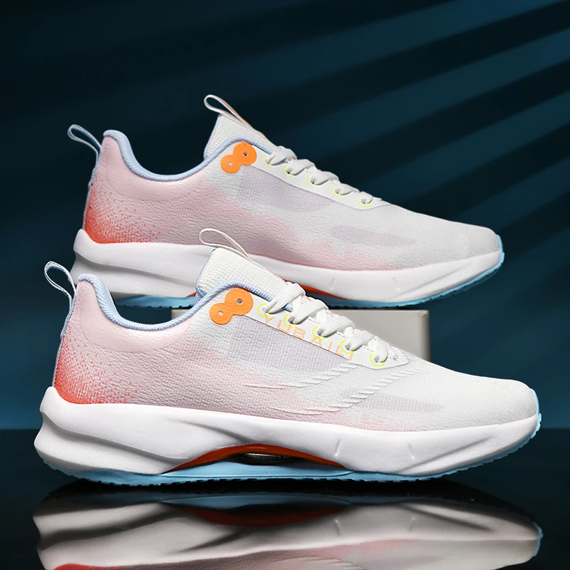 

Summer Men's Fashionable Breathable Sports Shoes for Students, Outdoor Trendy Lace-Up Thick-Soled Shoes, Low-Top Casual Running