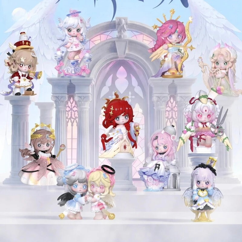 Keeno The City of Angels Series Blind Box Toys Mystery Box Kawaii Model Cajas Misteriosas Anime Figures Toys Birthday Gifts
