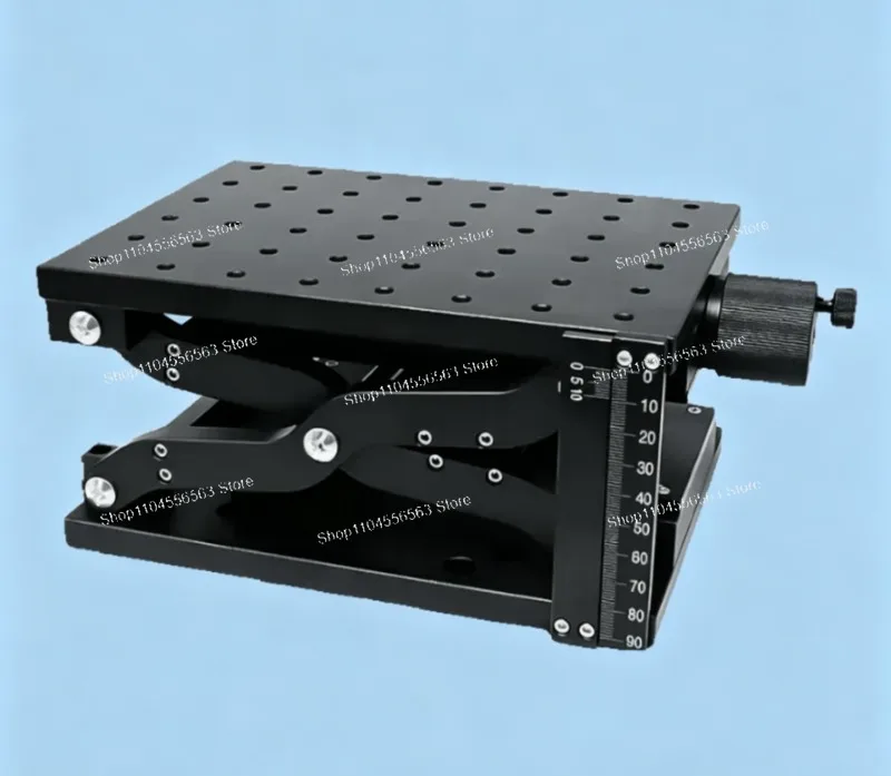 Mesa Elevatória Manual HTZ120 / HTZ210 com Eixo Z: Estágio de Deslocamento Vertical Deslizante 120x80 / 210x150mm