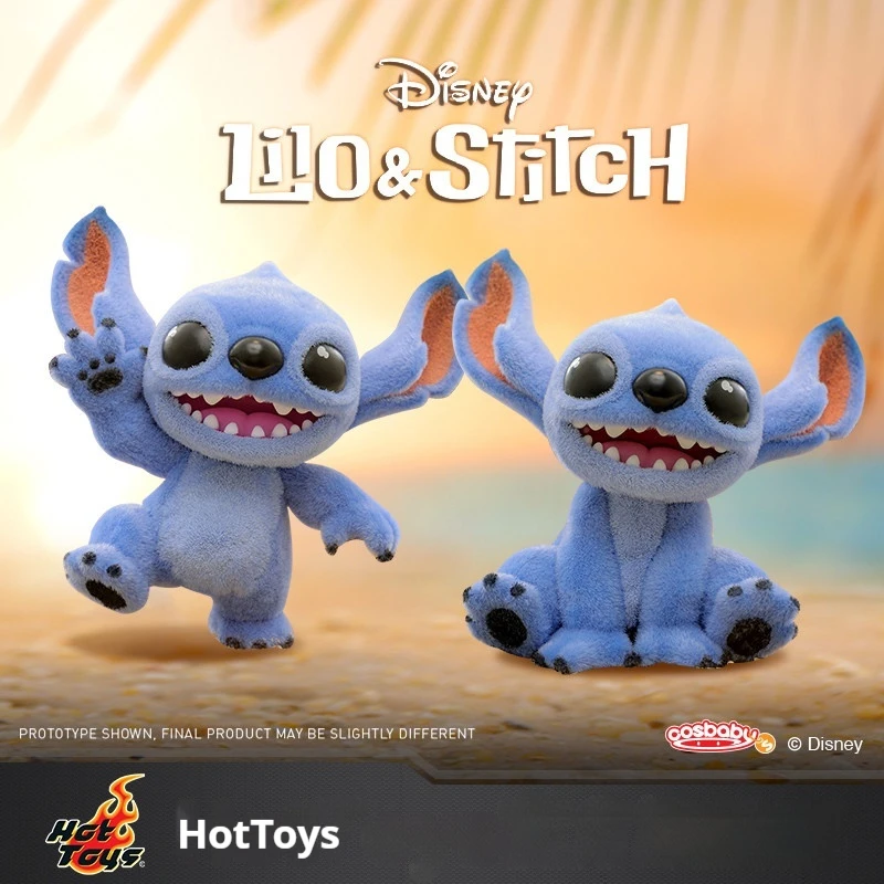 

Hot Toys Stitch Cosbaby Mini Collectible Figure Fluffy Waving Laughing Cartoon Anime Desktop Decor Model For Anime Figure Fans
