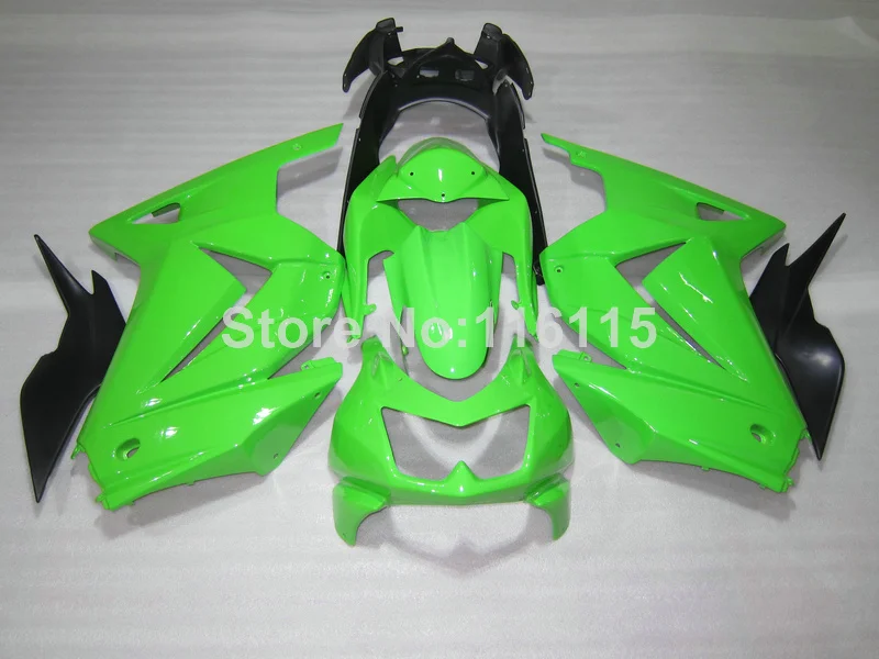 

Fairings for Kawasaki Ninja 250r 2008-2014 ing EX250 08-13 14 ZX250 high quality green black fairing kit GD54