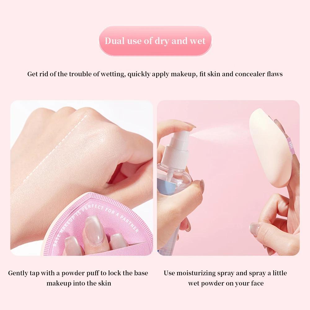 Gekomo Zacht Poeder Puff Vergroot En Verdikt Huidvriendelijk & Droog En Nat Gebruik Marshmallow Spons Luchtkussen