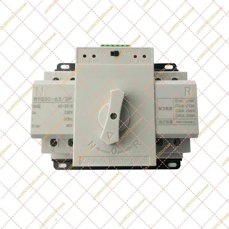 2025 Best Single Phase ATS 230V Dual Power Automatic Transfer Switch Electrical Selector Uninterrupted 2P 63A 125A Accessories