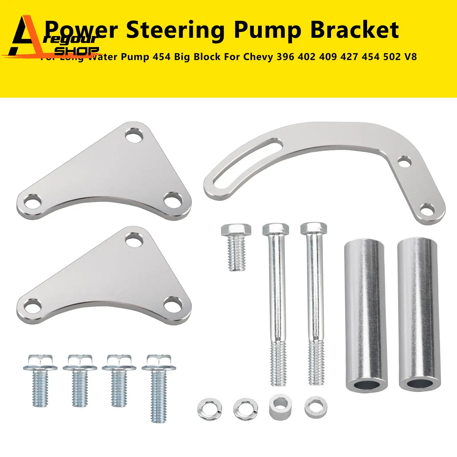 

Power Steering Pump Bracket 551497 Fit for Long Water Pump Fit for Chevy Big Block V8