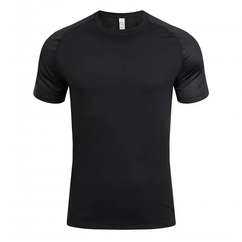 Men Short Sleeve Sport T-shirt Athletics Running Top Quick Dry Gym Wear Clothing Tees Male Best Training and Exercise Sweatshirt