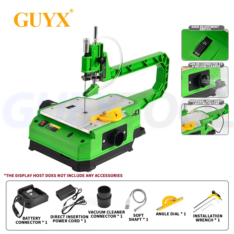 

Electric Desktop Curved Saw Plug-in/Battery Multifunctional Jig Saw Small Household Woodworking Wire Saw Cordless Scroll Saw