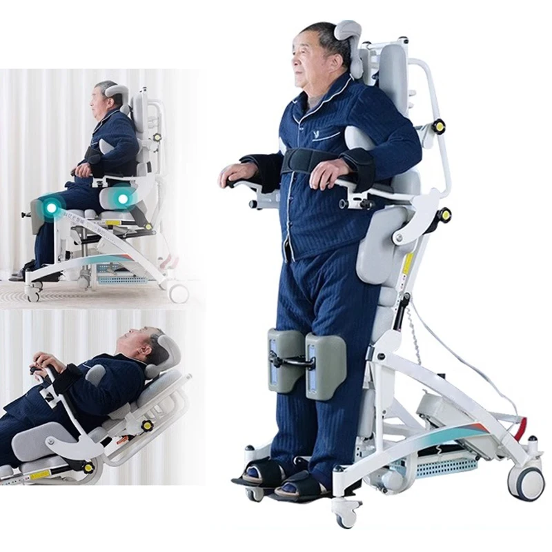 Electric standing chair, standing bed, elderly paralyzed stroke lower limb rehabilitation training aid