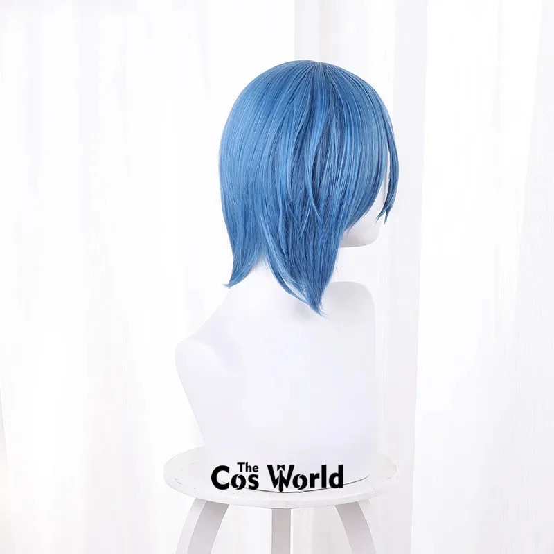 Love Live Superstar Liella Wakana Shiki Blue 35cm Short Anime Cosplay Wigs Fiber Heat Resistant Synthetic Hair + Wig Cap